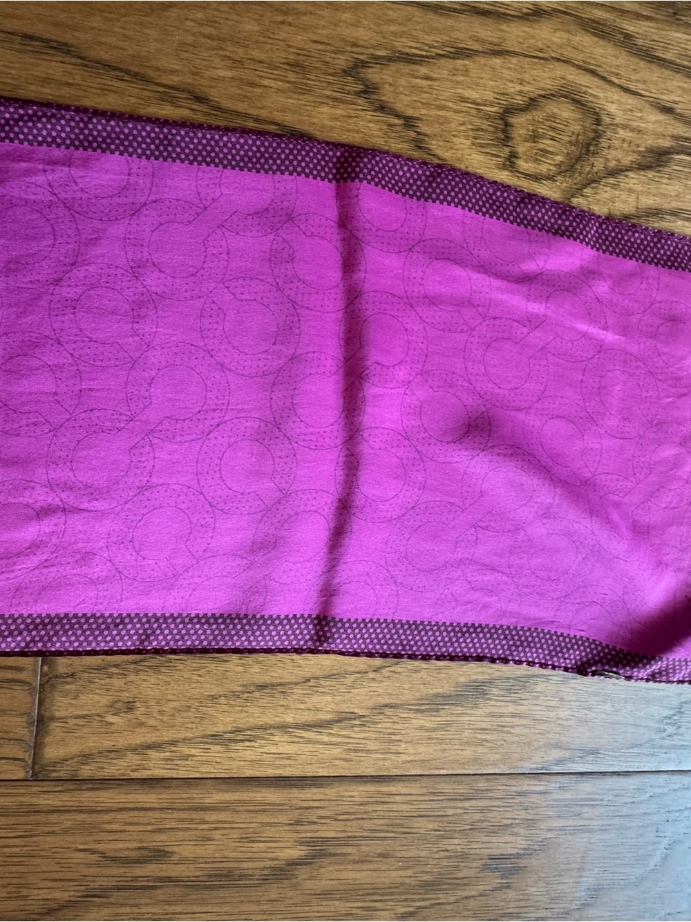 Coach Patterned Scarf - Picture 5 of 6